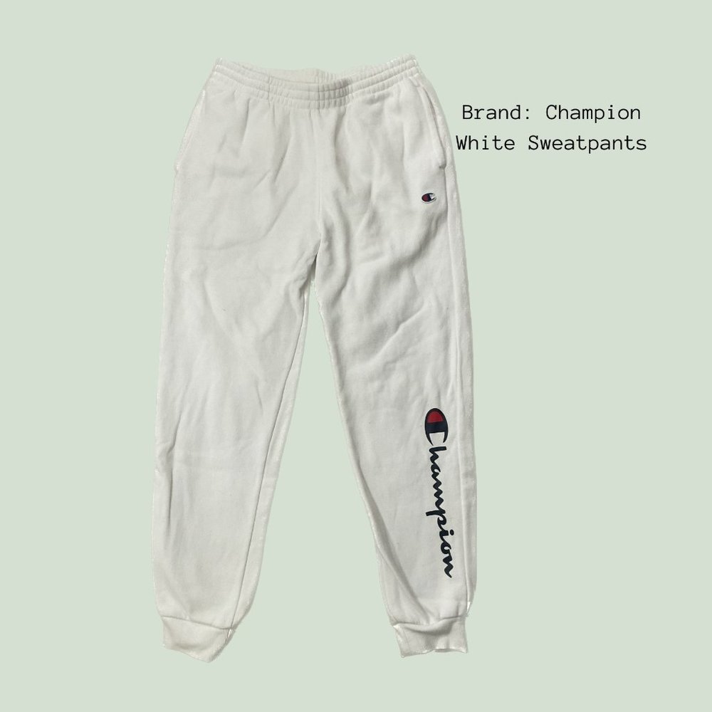 Champion| White Sweatpants